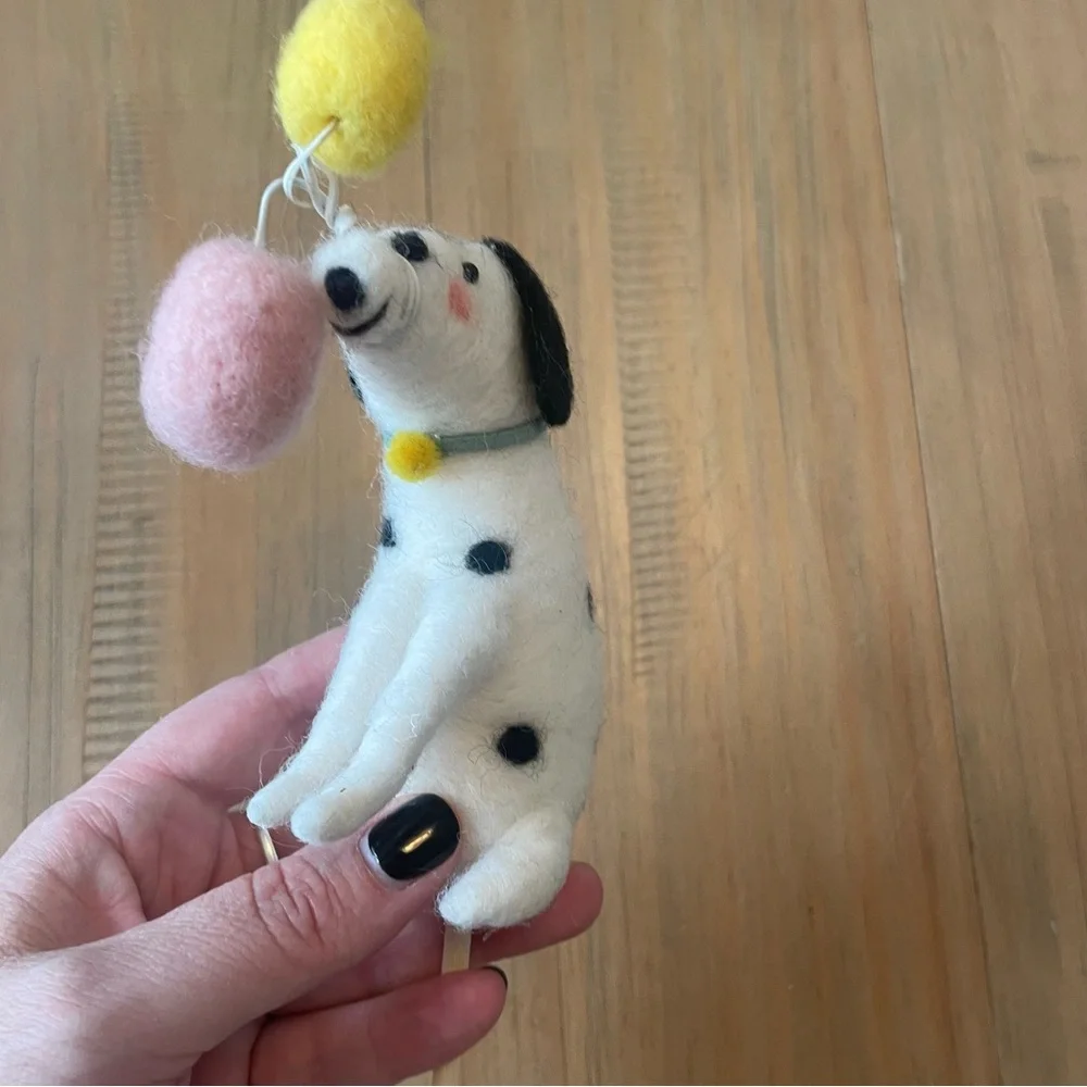 180 Degrees Party Pup Cake Topper Wool Dalmatian Dog Balloons Puppy Birthday